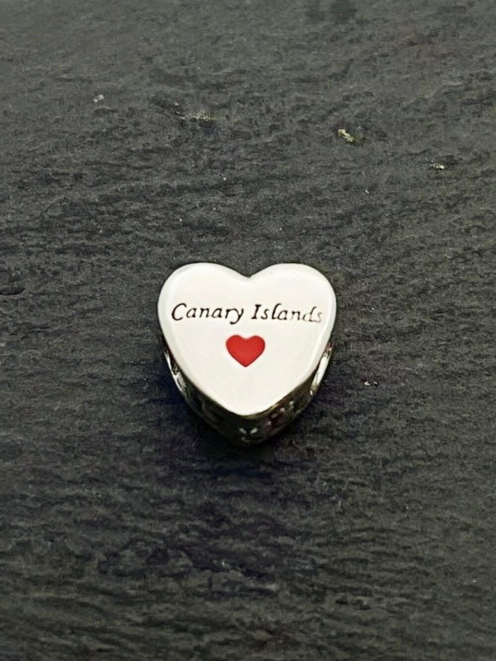 Pandora Canary Islands Heart Charm Sterling Silver Jewelry